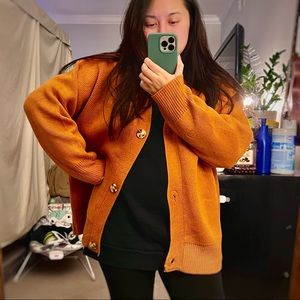 Pumpkin Grandpa Cardigan